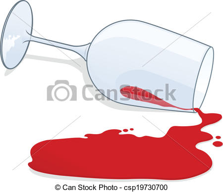 Wine Glass With Spilt Red Wine Vector    Csp19730700 Search Clip Art
