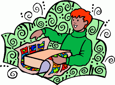 Wrapping Gift 1 Clipart Clipart   Kid Wrapping Gift 1 Clipart Clip Art