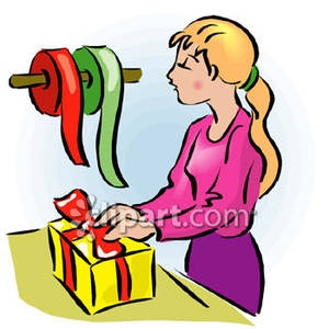    Wrapping Gift Box Royalty Free Clipart Picture 081105 142512 795050