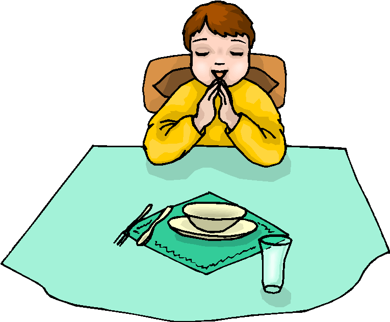 Boy Pray Before Meal Free Clipart   Free Microsoft Clipart