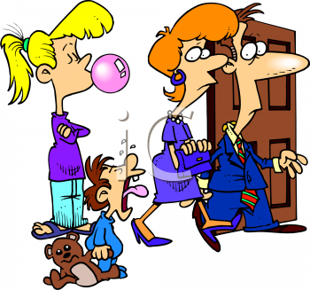 Child Being Left With The Babysitter Clip Art Clipart Image Png