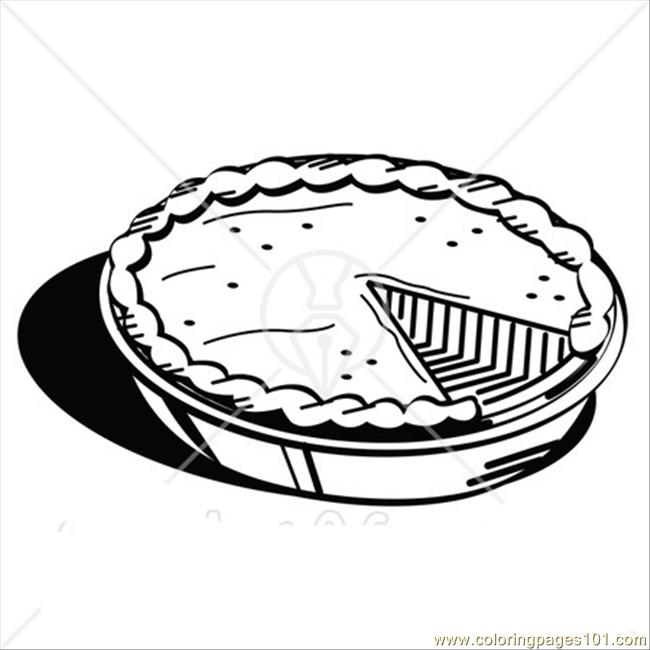 Coloring Pages Rved For Thanksgiving Dessert  Food   Fruits   Desserts