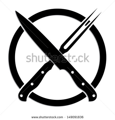 Fork And Steak Knife Crossed Crossed Knife And Fork Symbol