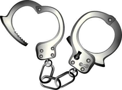 Handcuffs Clip Art Free Vector In Open Office Drawing Svg    Svg    