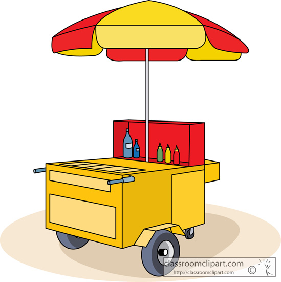 Hotdog Clipart   Hot Dog Cart   Classroom Clipart