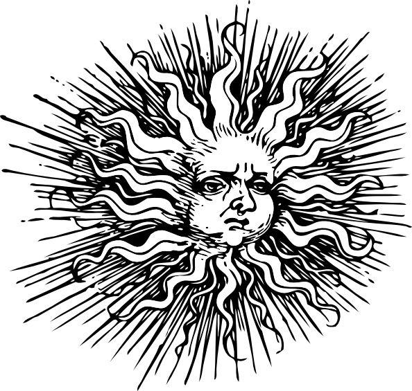 Ornate Sun Clip Art At Clker Com   Vector Clip Art Online Royalty