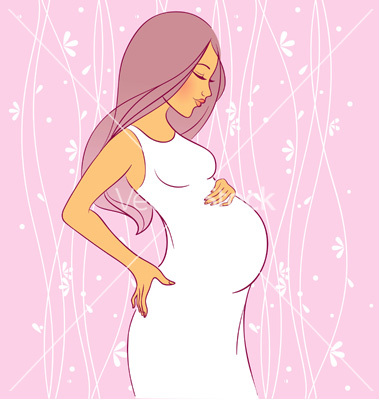 Pregnant Woman Vector By Bersonne   Image  392270   Vectorstock