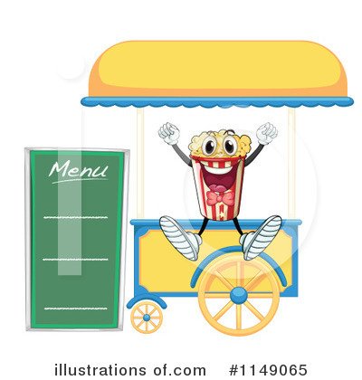 Royalty Free  Rf  Food Cart Clipart Illustration By Colematt   Stock