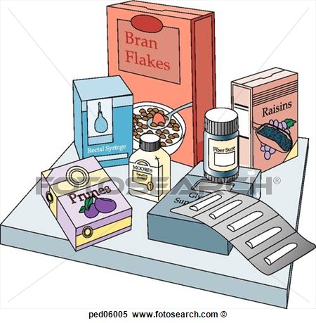 Various Products To Relieve Constipation   Fotosearch   Search Clipart    