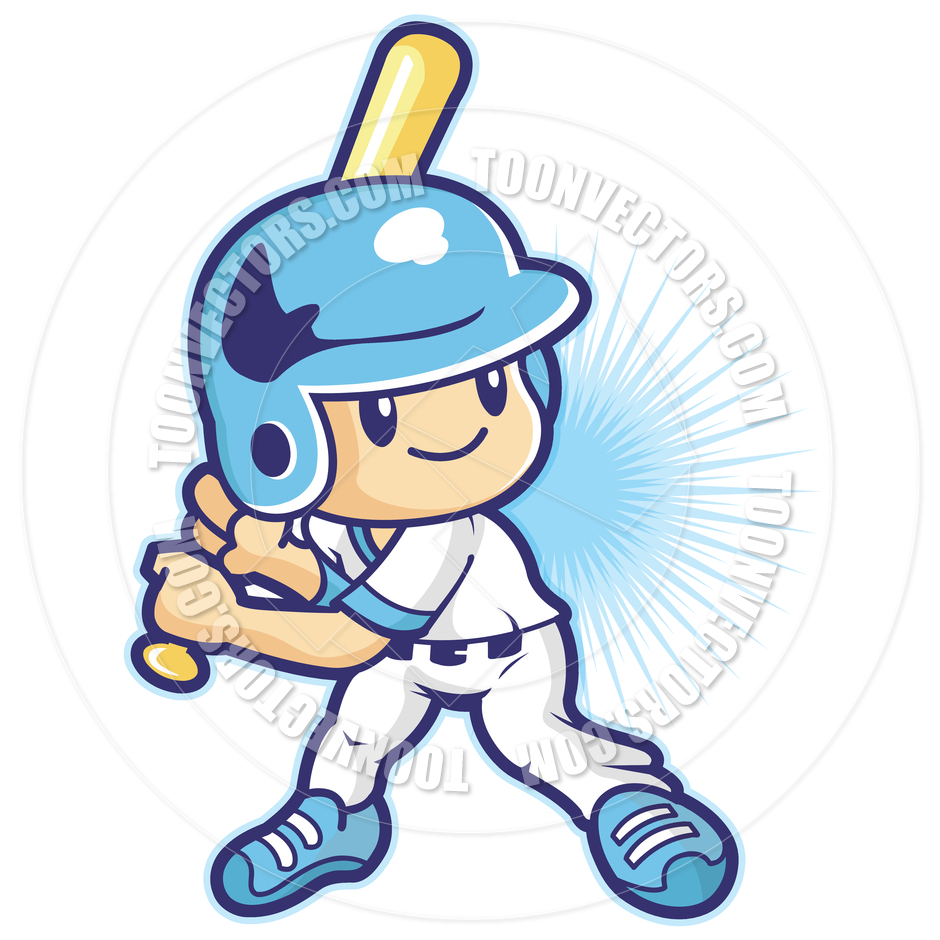 Cartoon Baseball Player By Boians Cho Joo Young   Toon Vectors Eps