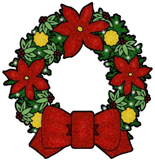 Christmas Clip Art Christmas Wreath Clip Art 288x300 Christmas Lunch