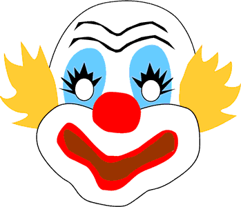 Clip Art Traditional Circus Clown Mask Clip Art Or Printable Clown