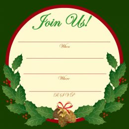 Free Printable Christmas And New Year Party Invitations