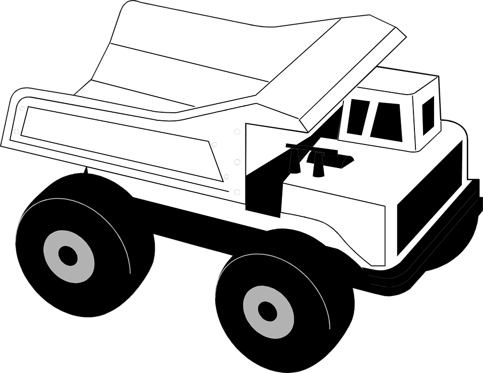 Free Stock Photo   Illustration Of A Toy Dump Truck     8051
