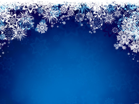 High Resolution Blue Background With White Snowflake Border   Use The