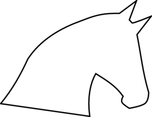 Horse Head Outline Clip Art   Animal   Download Vector Clip Art Online