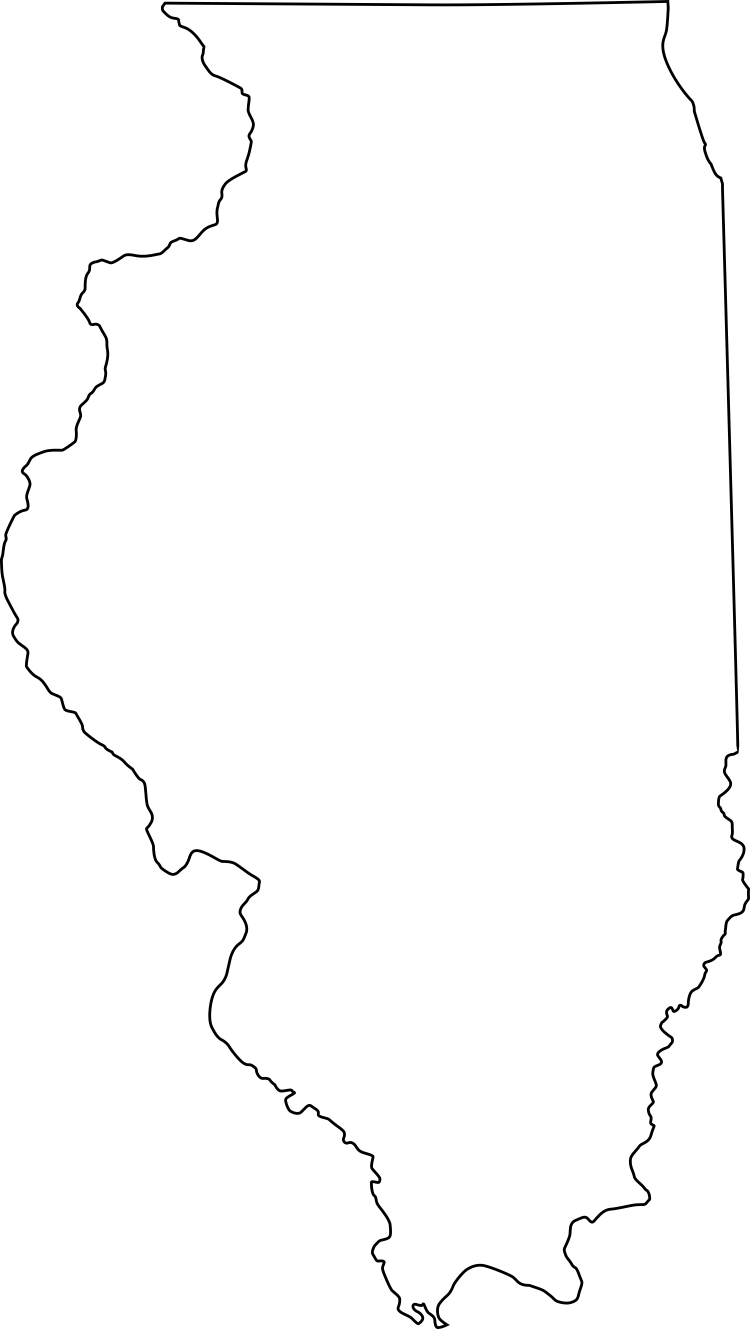 Illinois State Outline Clip Art   Car Interior Design