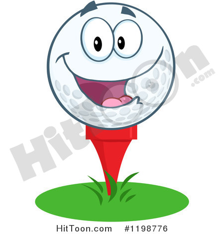 Images Larger Preview Cartoon Vector Golfing Santa Ron