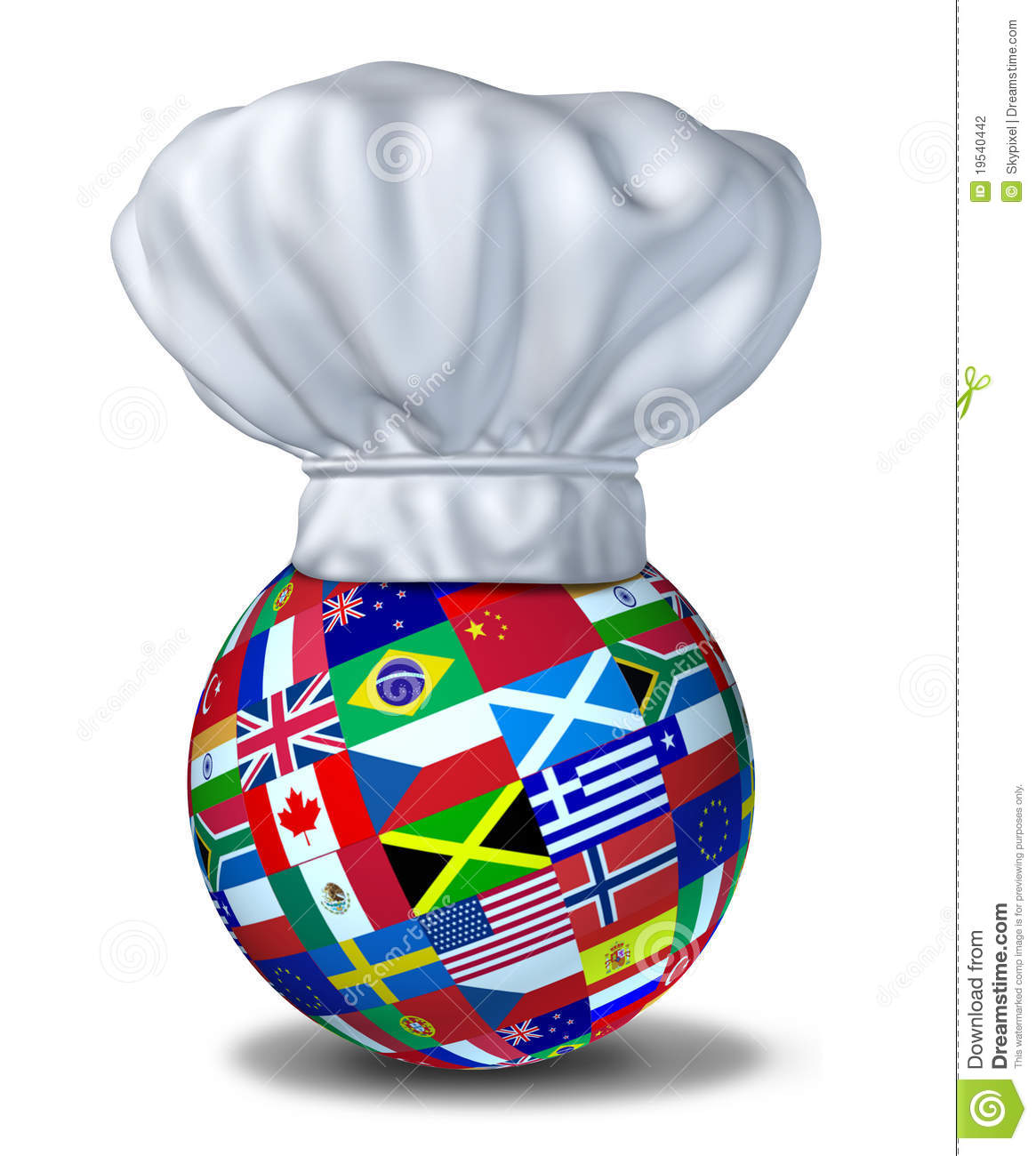 International Foods And Cuisines Of The World Represented By A