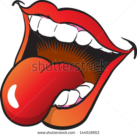 Mouth With Tongue Clip Art Free Vector   4vector