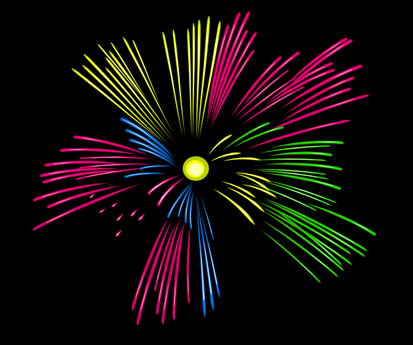 Mulit Colour Fireworks Clip Art At Clker Com   Vector Clip Art Online
