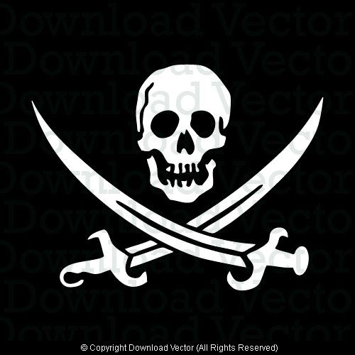 Pirate Skull Clipart Vector   Sports Vectors   Pinterest