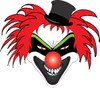 Scary Clown Clipart Image   Halloween Costumes   A Scary Evil Clown