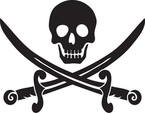 Skull Clipart Image   Pirate Skull With Swords