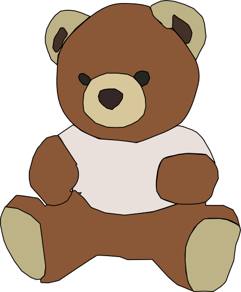Stuffed Teddy Bear Clip Art At Clker Com   Vector Clip Art Online
