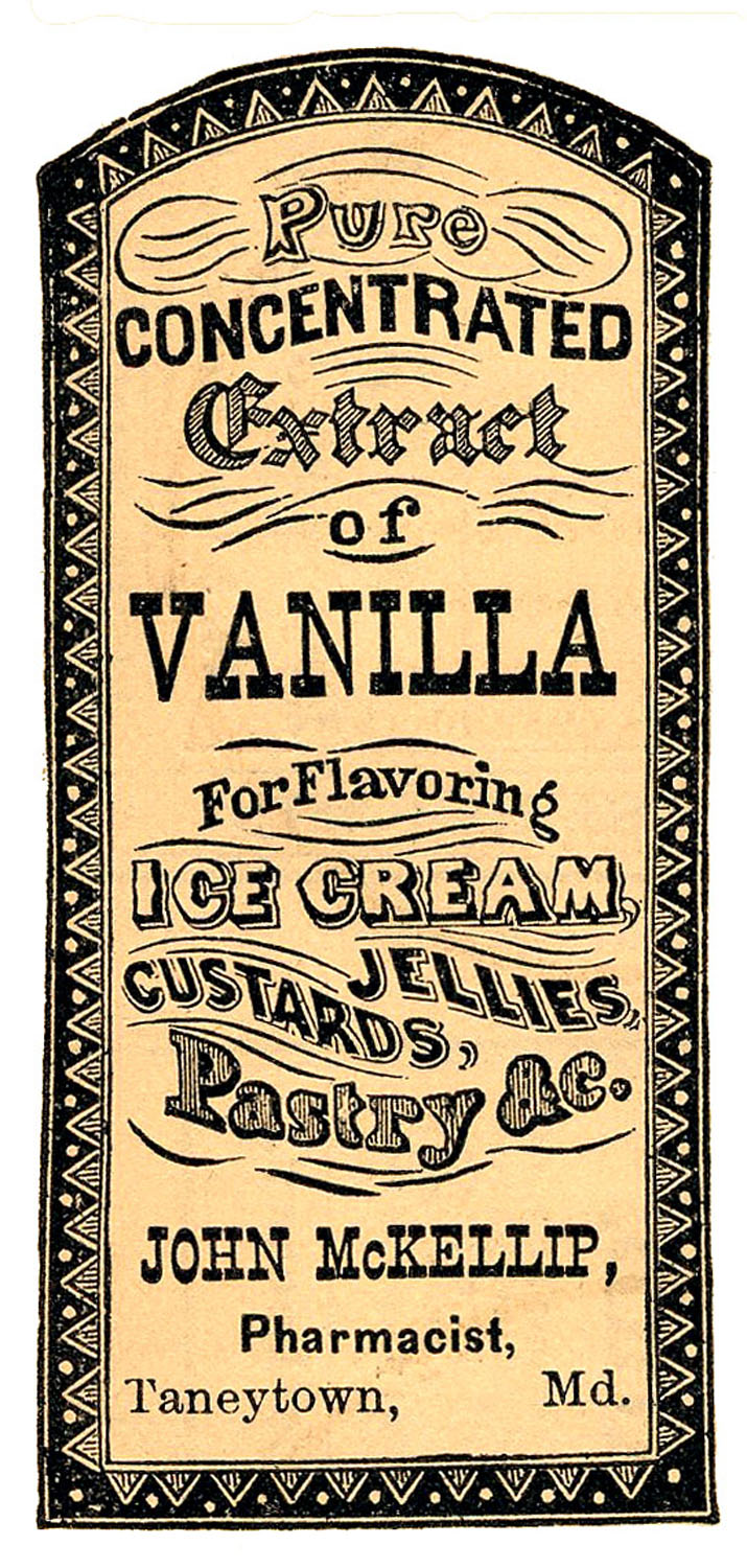 Vintage Clip Art   Apothecary Label   Vanilla Extract   The Graphics    