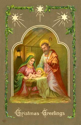 Vintage Nativity Postcards   Belznickle Blogspot   Vintage Nativity
