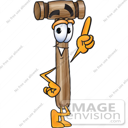 Wooden Mallet Clipart Of A Wooden Mallet Cartoon