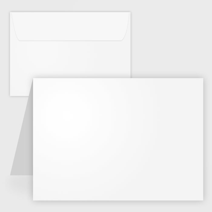 Blank White Matte Note Cards W  Envelopes 65 Lb 4 25x5 5 50 Pk