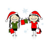 Christmas Shopping Clip Art Christmas Shopping With