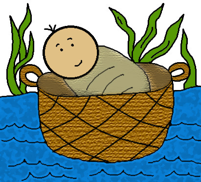 Church House Collection Blog  Free Baby Moses In The Basket Clip Art