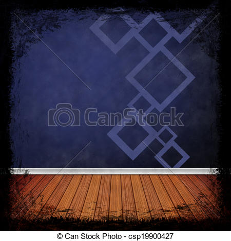 Clip Art Of Navy Blue Grunge Background Old Abstract Vintage Texture    