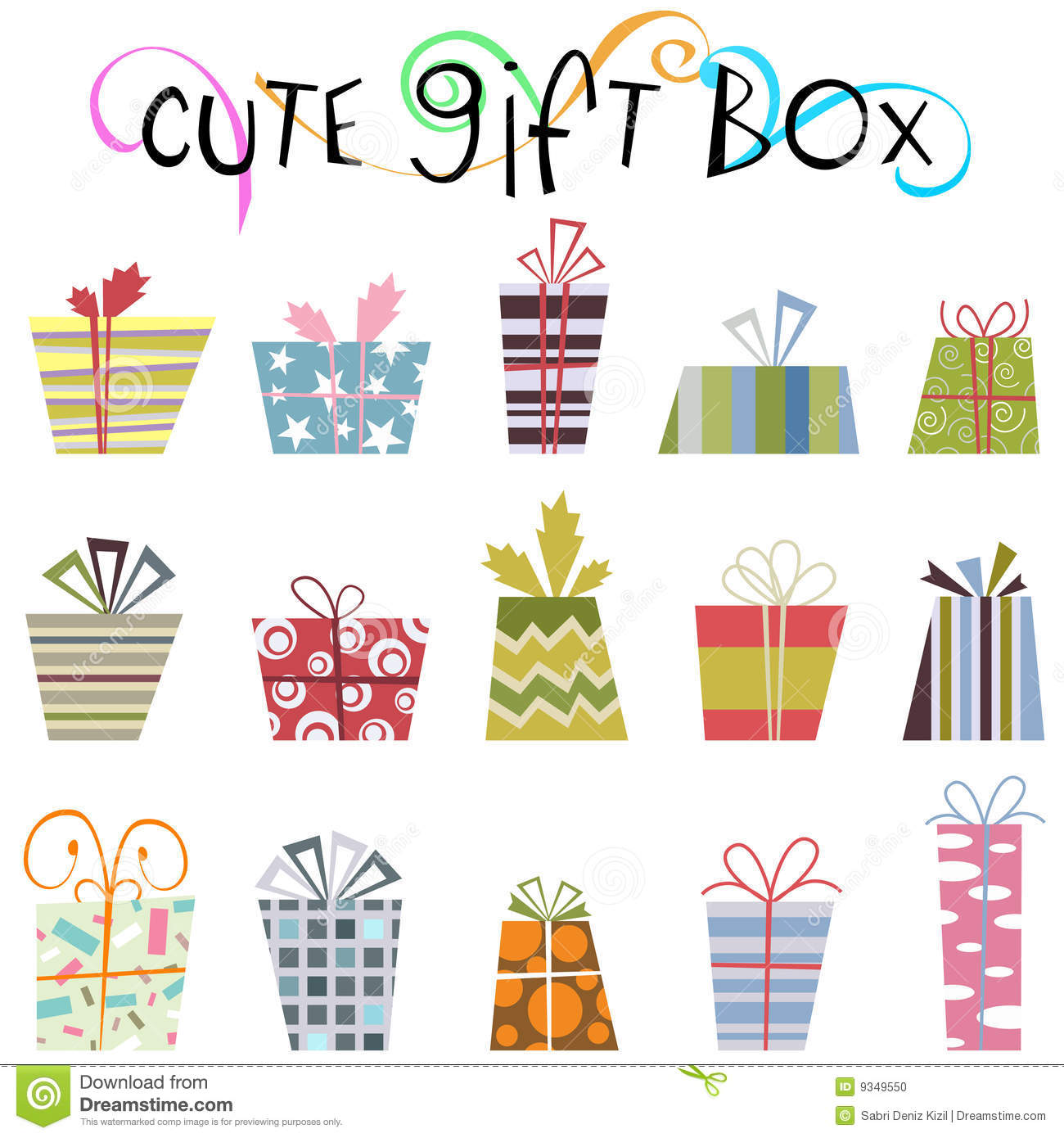 Cute Gift Box Clipart Cute Gift Box Vector 2