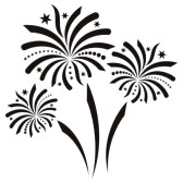 Fireworks Clipart Black And White   Clipart Panda   Free Clipart