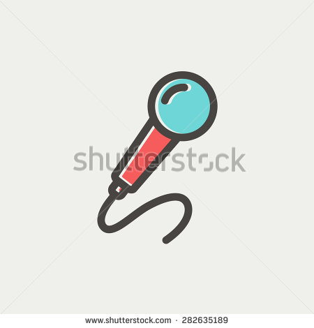 Grey Outline And Offset Colour On Light Grey Background    Stock