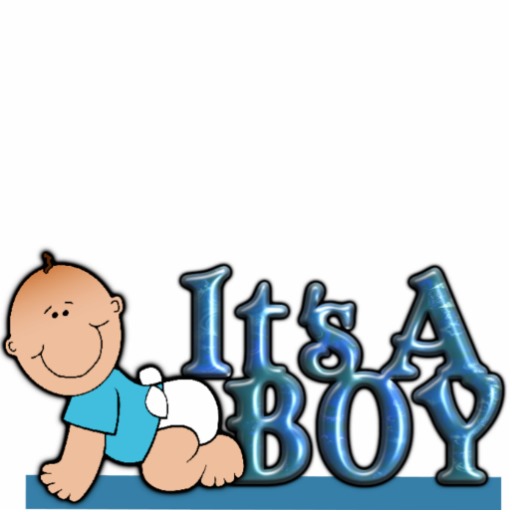 It S A Boy Blue Text W Baby Cake   Table Topper Cut Out From Zazzle