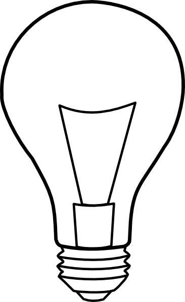 Light Bulb Outline Clip Art At Clker Com   Vector Clip Art Online