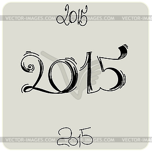 Neues Jahr 2015   Vector Clipart