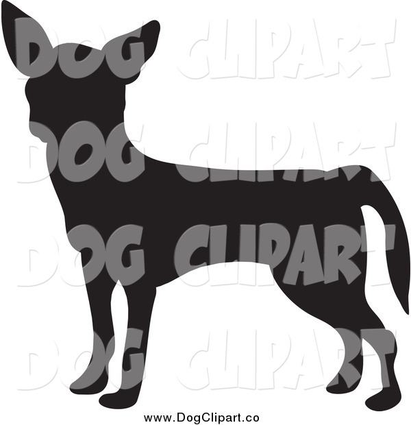 Of A Silhouetted Chihuahua Dog Profile Dog Clip Art Prawny