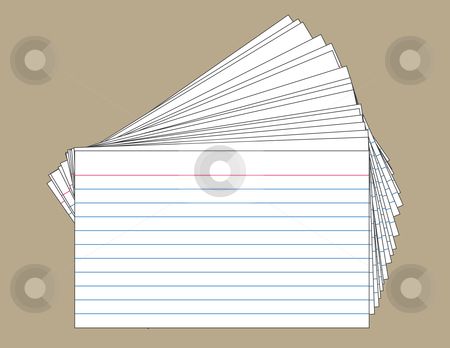 Of Index Cards Stock Vector Clipart Stack Of Index Cards Each Card    