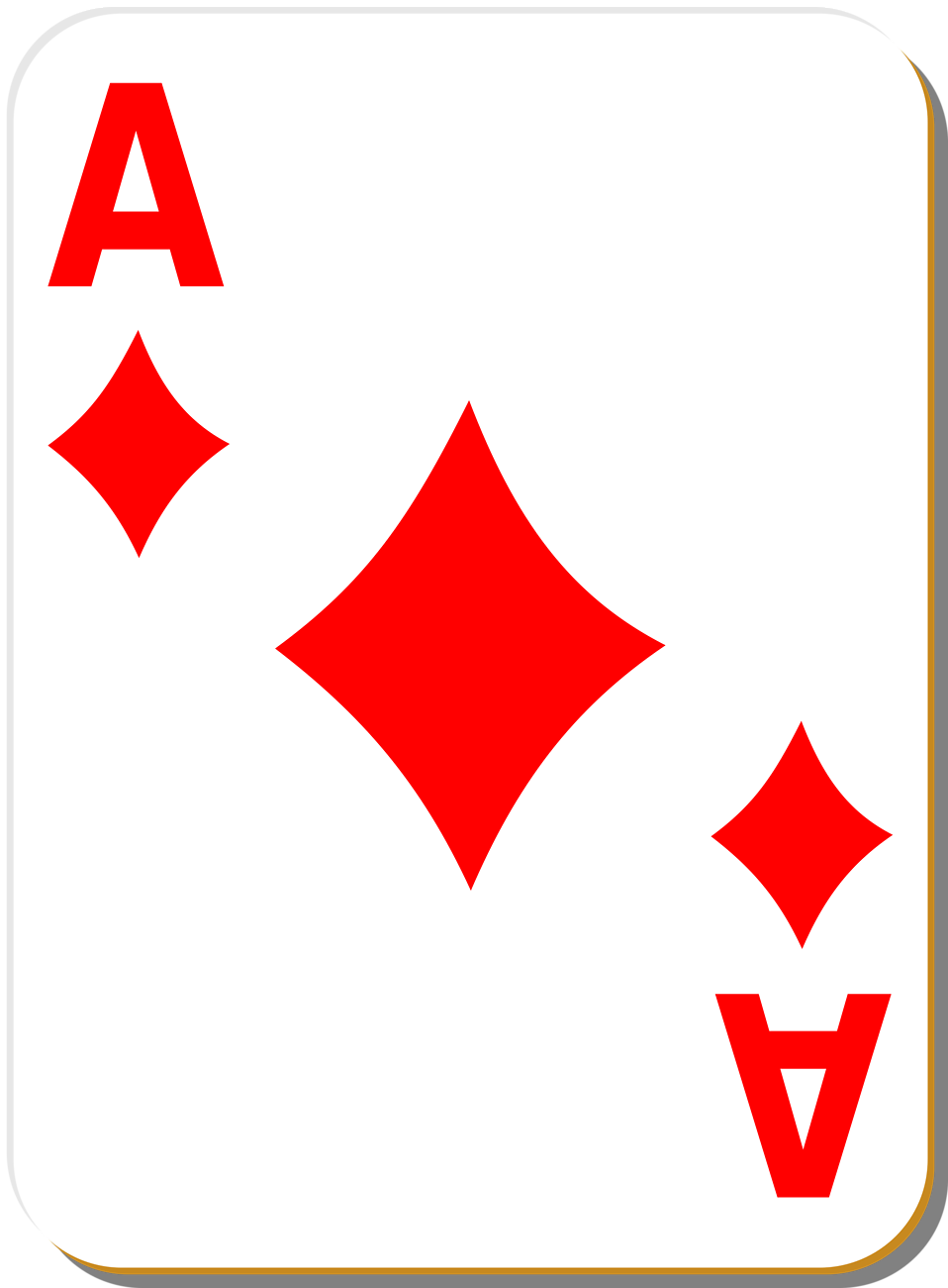 Playing Card   Free Stock Photo   Illustration Of An Ace Of Diamonds