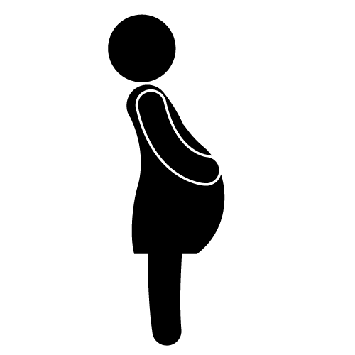 Pregnant Woman Silhouette Clip Art Free   Clipart Best