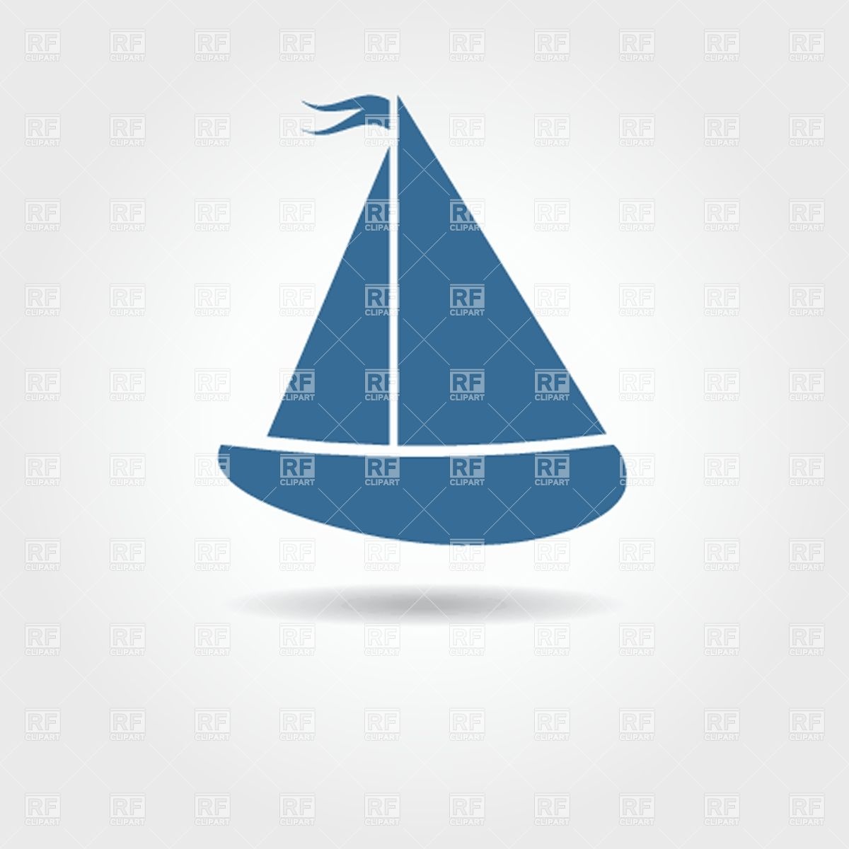 Simple Sailboat Clip Art