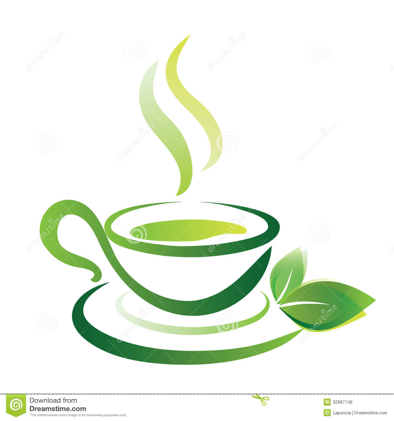 Sketch Of Green Tea Cup Icon Royalty Free Stock Image   Image