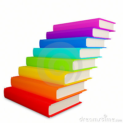 Staircase Clipart Colorful Books As Staircase