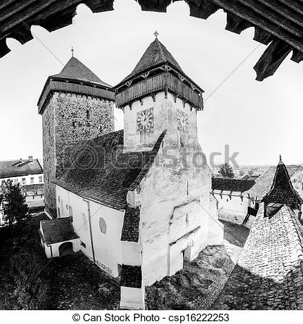 Stock Images Of Medieval Church In Homorod Transylvania   Church With